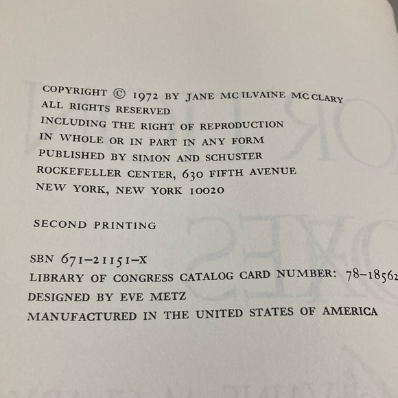 A Portion for Foxes Vintage Hardcover by Jane McILvaine McClary - Picture 9 of 10